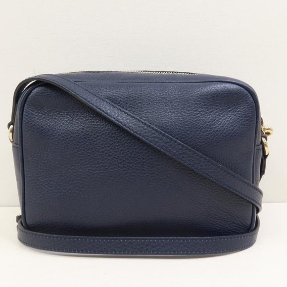 Gucci Soho Disco Navy Calfskin Cross Body Bag - Picture 2 of 8